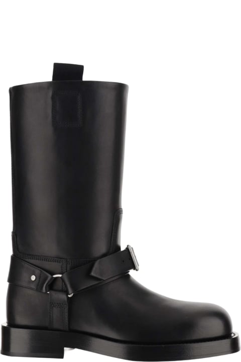 Leather Saddle Boots