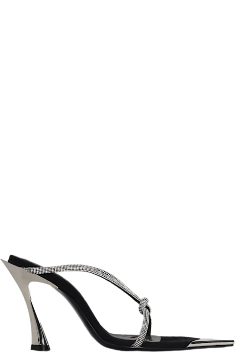 Mugler for Women Mugler Sandals In Black Leather