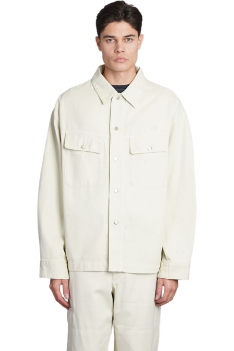 Casual Jacket In Beige Cotton
