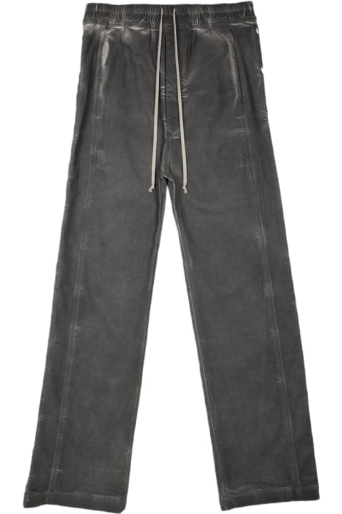 DRKSHDW for Men DRKSHDW Pusher Pants Dark Grey Waxed Cotton Pants With Side Snaps - Pusher Pants