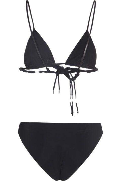 Jil Sander for Women Jil Sander Black Trangle Bikini Beachwear