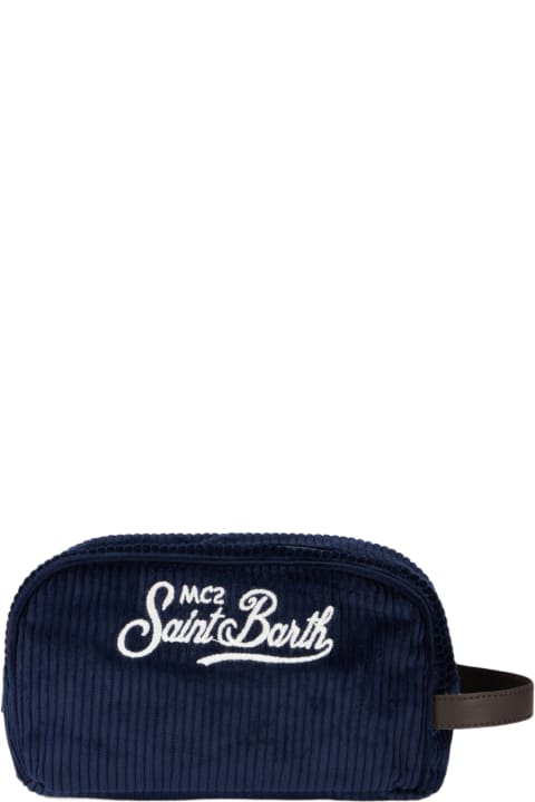 Homeware MC2 Saint Barth Blue Corduroy Beauty Case