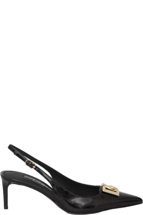 Fashion for Women Dolce & Gabbana Slingback In Shiny Leather