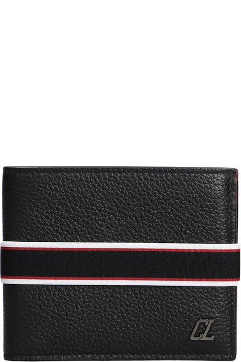 メンズ 財布 Christian Louboutin Fav Wallet In Black Leather