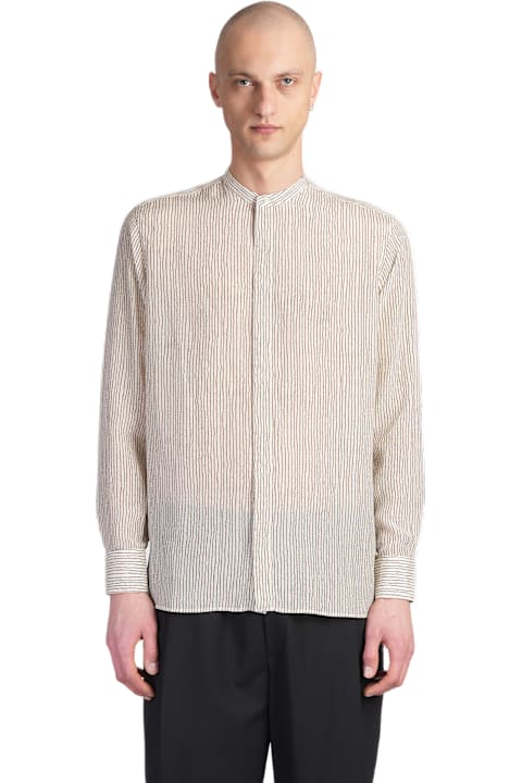 Laneus for Women Laneus Shirt In Beige Silk