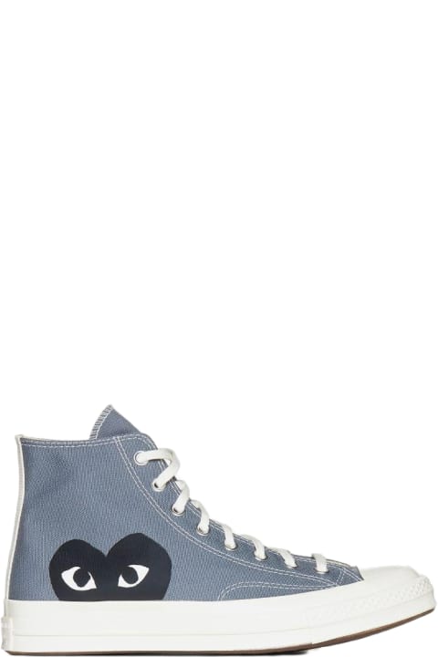 Fashion for Men Comme des Garçons Play X Converse Canvas High-top Sneakers
