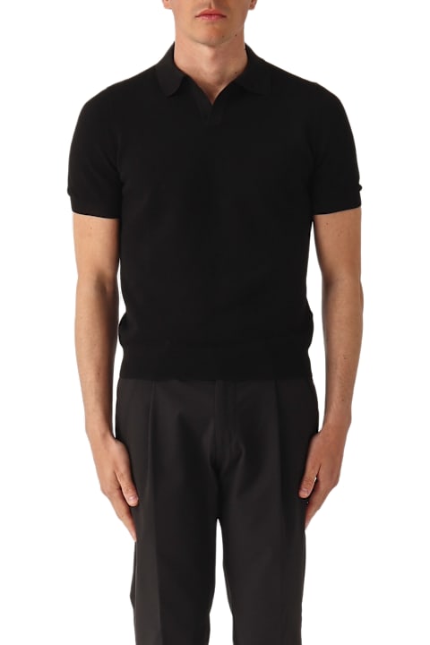Gran Sasso Clothing for Men Gran Sasso Skipper M/c Con Balza In Nido D'ape Fresh Cotton Polo