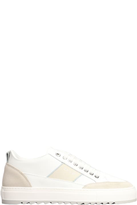 Mason Garments for Women Mason Garments Tia Sneakers In White Suede And Leather