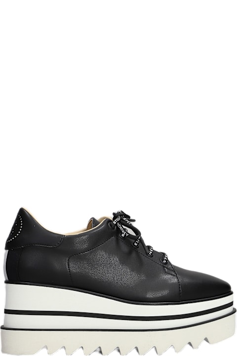 Stella McCartney أحذية كعب ودجز لـ السيدات Stella McCartney Sneakelyse Sneakers In Black Polyuretan