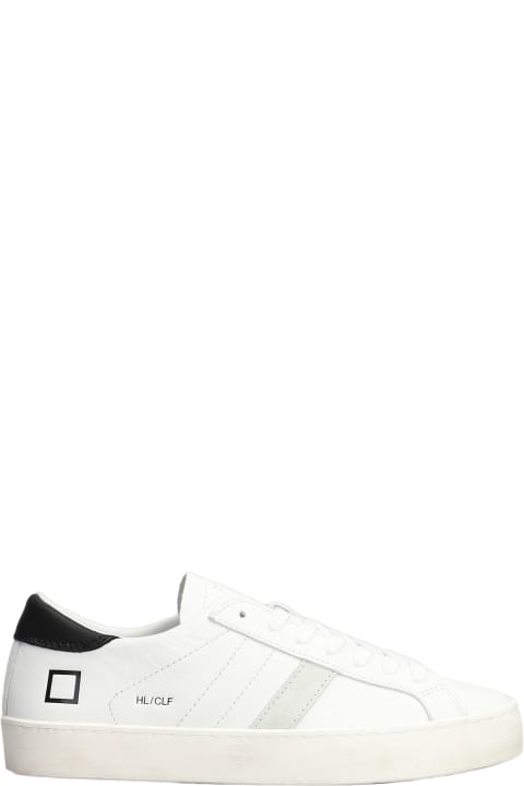 ウィメンズ D.A.T.E.のスニーカー D.A.T.E. Hill Low Sneakers In White Leather