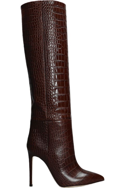 Paris Texas Shoes for Women Paris Texas High Heels Boots In Brown Leather