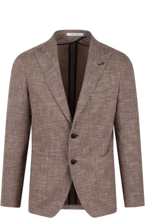 メンズ Tagliatoreのコート＆ジャケット Tagliatore Wool Silk Blend Single Breasted Blazer