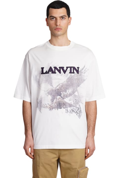 Lanvin Topwear for Men Lanvin T-shirt In White Cotton