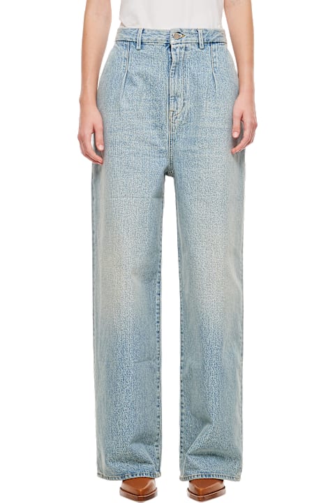 Loulou Studio Jeans for Women Loulou Studio Attu Wide Leg Denim Pants