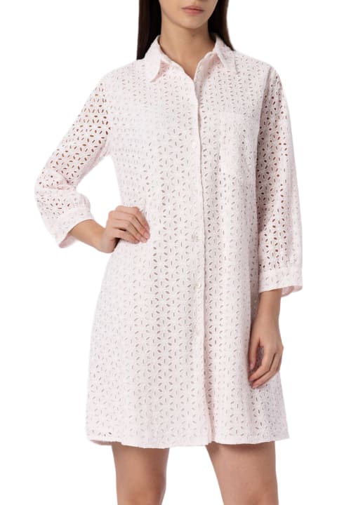 Homeware MC2 Saint Barth Woman Pink Sangallo Shirt Mini Dress