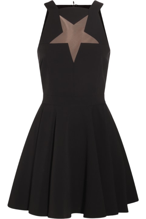 ウィメンズ新着アイテム Versace Jeans Couture Black Stretch Star Mini Dress