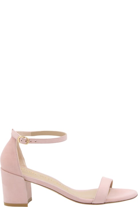 Shoes for Women Stuart Weitzman Pink Ballet Suede Simple Sandals