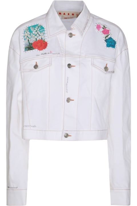 Marni Coats & Jackets for Women Marni White Cotton Casual Jacket