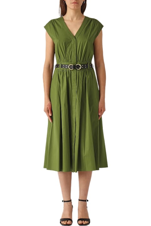 Homeware Michael Kors Cotton Popeline Midi Dress Dress