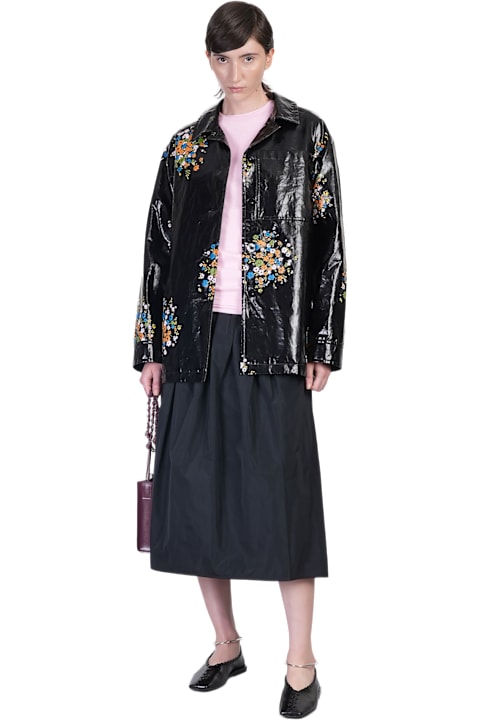 Jil Sander for Women Jil Sander Outershirt 04 Casual Jacket In Black Linen