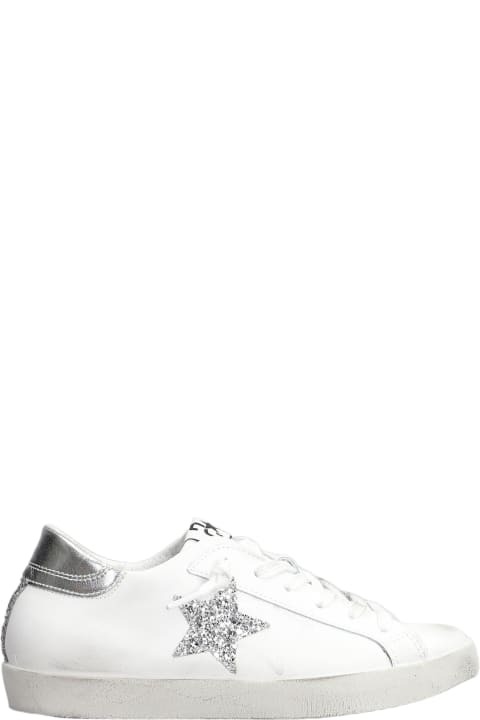 2Star Sneakers for Women 2Star One Star Sneakers In White Leather 2Star