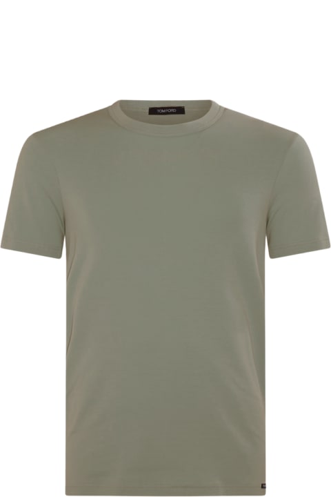 Topwear for Men Tom Ford Matcha Green Cotton Blend T-shirt