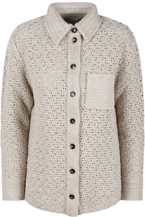 Clothing for Women Bottega Veneta Cotton Crochet Shirt