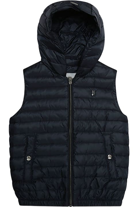 Herno Coats & Jackets for Girls Herno Navy Blue Padded Gilet
