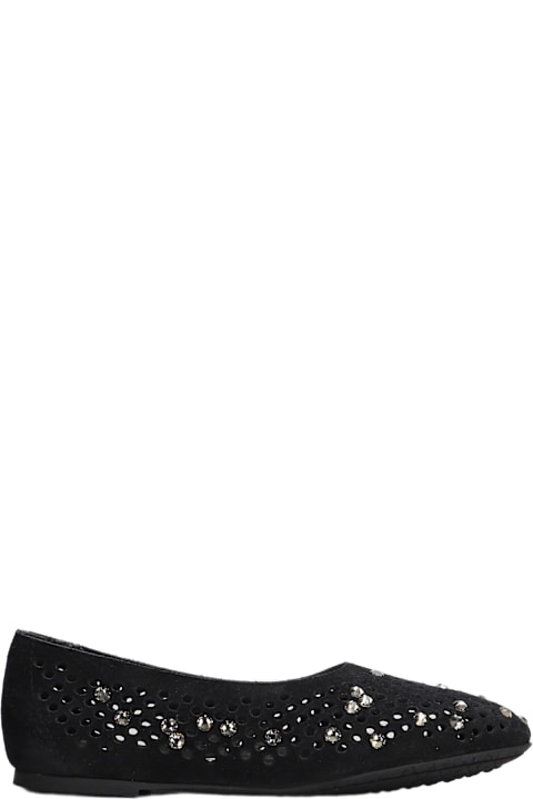Pedro Garcia Shoes for Women Pedro Garcia Ariane Ballet Flats In Black Suede