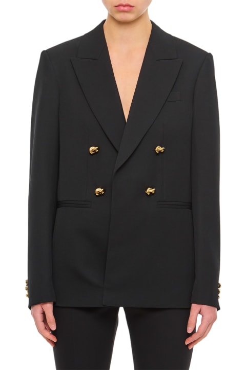 Bottega Veneta Coats & Jackets for Women Bottega Veneta Double-breasted Twill Jacket