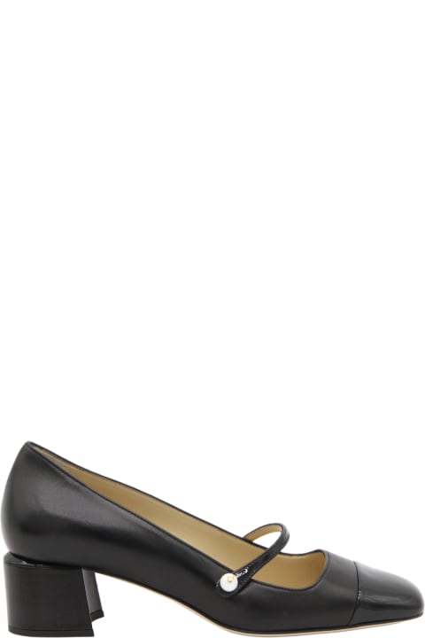 【JIMMYCHOO】 black leather elisa pumps （関税送料込） Jimmy Choo Elisa 45MM Mesh & Patent Leather Pumps | Saks