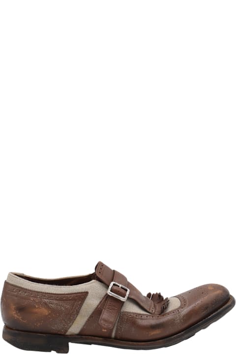 Church's Shoes for Men Church's Brown And Ecru Leather Formal Shoes