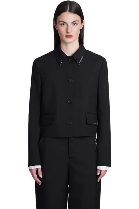 Marni Coats & Jackets for Women Marni Blazer In Black Wool
