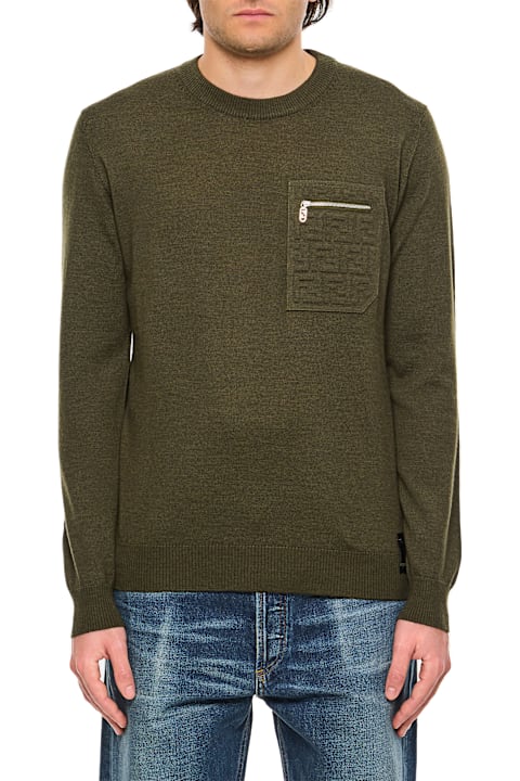 Homeware Fendi Pullover Wool Ff Emboss
