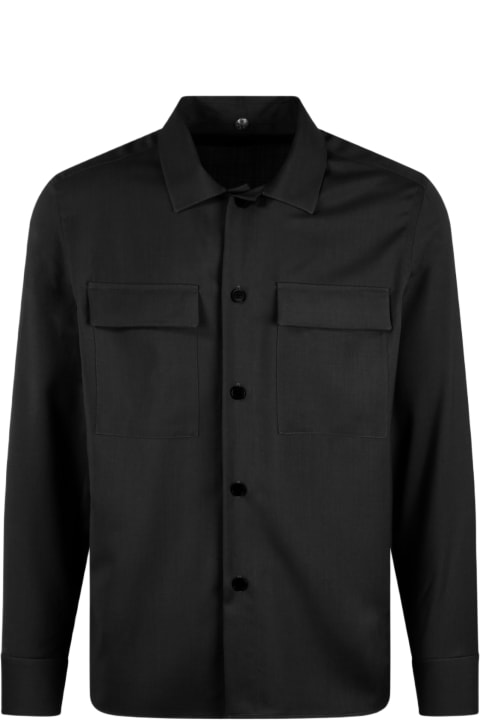 メンズ Low Brandのウェア Low Brand Tropical Wool Shirt Jacket