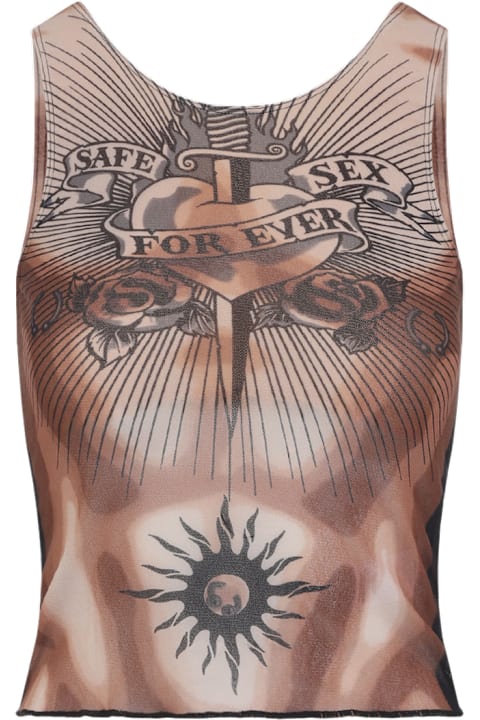 Jean Paul Gaultier for Kids Jean Paul Gaultier Safe Sex Tattoo Top