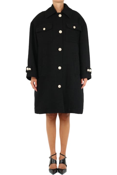 Sale for Women Dolce & Gabbana Wide-fit Black Coat