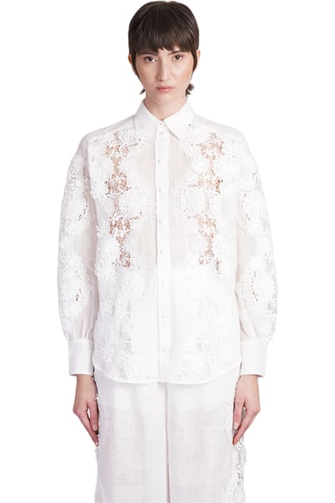 Fashion for Women Zimmermann Shirt In White Ramie