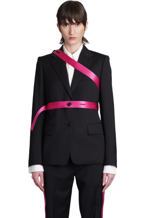 Helmut Lang Coats & Jackets for Women Helmut Lang Blazer In Black Wool