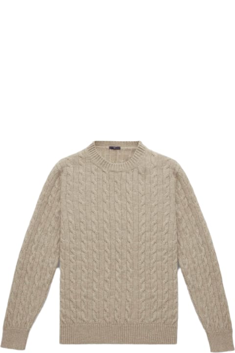 メンズ Larusmianiのニットウェア Larusmiani Cable Knit Sweater 'col Du Pillon' Sweater