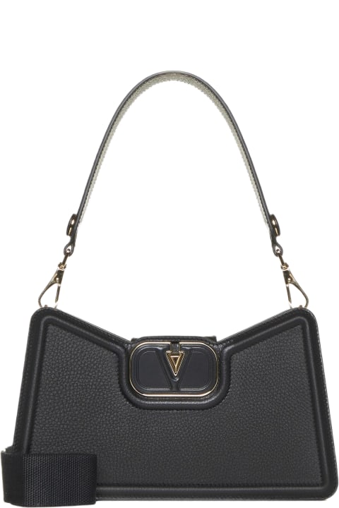 Valentino Garavani for Women Valentino Garavani Vlogo Leather Shoulder Bag