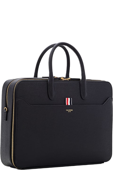 Luggage for Men Thom Browne Leather Business Bag