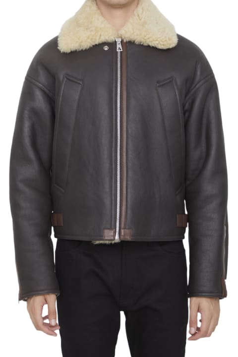 Bottega veneta shearling jacket top