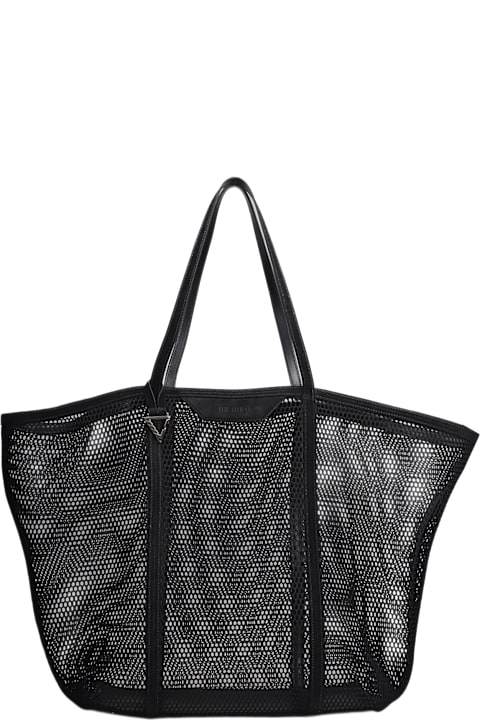 The Attico Bags for Women The Attico Via Del Mare Tote In Black Polyester
