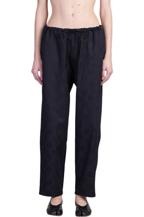 Yohji Yamamoto for Women Yohji Yamamoto Pants In Black Cotton