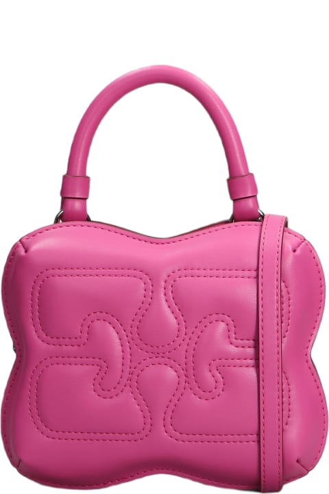 Ganni Totes for Women Ganni Hand Bag In Rose-pink Leather