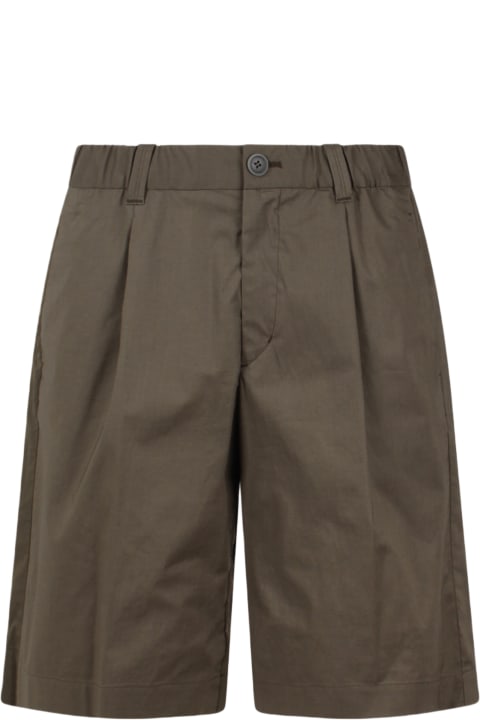 Herno for Men Herno Light Cotton Stretch And Ultralight Crease Shorts
