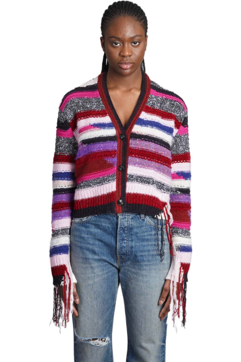 AMIRI Sweaters for Women AMIRI Cardigan In Multicolor Cotton And Nylon