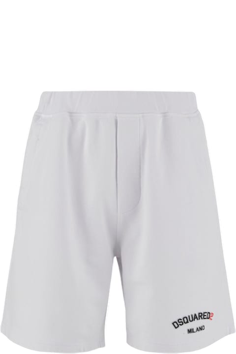 Pants for Men Dsquared2 Cotton Short Pants With Logo