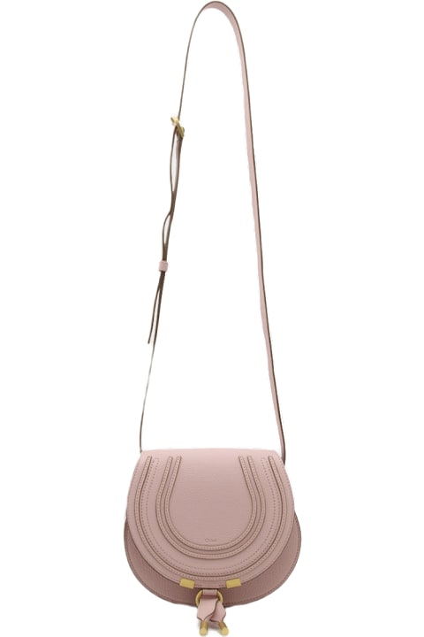Homeware Chloé Rose Leather Saddle Marcie Crossbody Bag